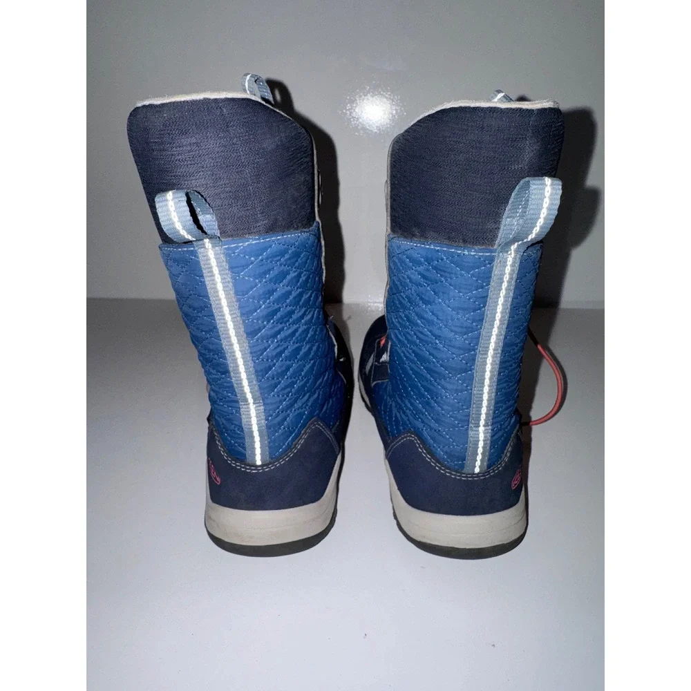 Keen Kids Levo Winter Boots Blue Waterproof Insulated Snow Boots 1019817 US 2